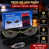 Bộ 2 Đèn LED USB cho hoạt hình mắt quỷ Hoàn hảo cho tầm nhìn kính chắn gió phía trước và phía sau