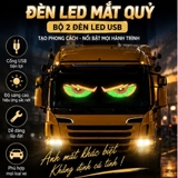 Bộ 2 Đèn LED USB cho hoạt hình mắt quỷ Hoàn hảo cho tầm nhìn kính chắn gió phía trước và phía sau