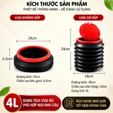 Thùng rác lò xo co giãn 4L mini