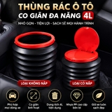 Thùng rác lò xo co giãn 4L mini