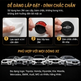 Nút giảm chấn logo hãng xe màu đen - NGC