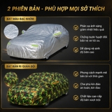 [Vải Bạt Dù Siêu Dày 3 Lớp - Siều Bền] Bạt Phủ Toàn Xe Ô Tô Màu Rằn Di - Quân Đội