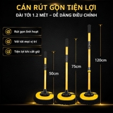 (KH) Chổi rửa xe san hô SUITUI màu vàng đen có cán rút gọn dài 1.2 mét