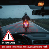 (KH) Đèn LED Cảnh Báo Nguy Hiểm Đa Năng Hình Tam Giác Kiêm Pin Sạc Dự Phòng Cho Ô Tô