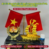 Bộ Cờ Đảng Và Cờ Tổ Quốc Trang Trí Xe Ô Tô, Văn Phòng Bàn Làm Việc