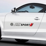 Bộ 02 Tem Dán Sườn Có Logo Hãng Xe Ô Tô, Decal Sticker Dán Xe Hơi Phong Cách Thể Thao Cá Tính