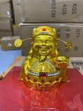 (5 Mẫu) Tượng Quan Âm Bồ Tát Hai Mặt Mạ Vàng Toạ Đế Sen - Trang Trí Ô Tô