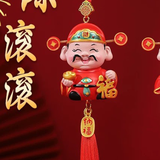 Khánh treo xe, Dây treo trang trí xe hơi, nhà cửa hình ông thần tài may mắn tài lộc