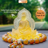 (17 mẫu ) Tượng phật bà Quan âm lưu ly trang trí taplo xe hơi