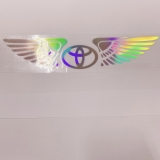 Tem Decal Phản Quang Cánh Thiên Thần Logo Hãng Xe Dán Trang Trí Theo Logo Xe Ô Tô