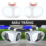 combo Gương Chiếu Điểm Mù Ô Tô bên lái+bên phụ trắng