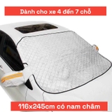 Bạt kính lái hút nam châm có tai che gương fom mới 2025