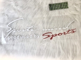 Tem dán decal Sport mind produced by Sports - tem dán nắp capo size 31x11cm