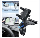 (kẹp cam) Giá đỡ kẹp điện thoại vô lăng,taplo xoay 360 độ