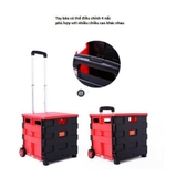 Thùng gấp gọn vali kéo 45L có bánh xe