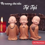 set 12 tượng ô su áo nâu 12 tư thế