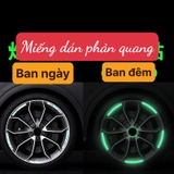 Set 20 miếng dán phản quang 7 màu sắc cầu vồng