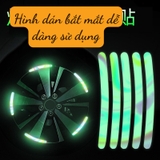 Set 20 miếng dán phản quang 7 màu sắc cầu vồng