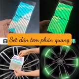 Set 20 miếng dán phản quang 7 màu sắc cầu vồng