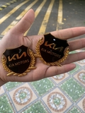 Bộ 2 miếng dán kim loại bông lúa logo