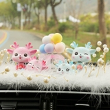 Set gia đình nai xanh, nai hồng trang trí taplo