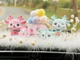 Set gia đình nai xanh, nai hồng trang trí taplo
