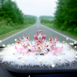 Sét 4 con hươu hồng trang trí taplo