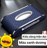 Hộp khăn giấy kẻ ô cao cấp tích hợp bảng sdt + đồng hồ