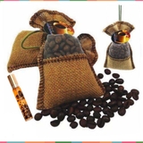 Túi thơm treo xe kèm tinh dầu hương Cafe Hazelnut Korea