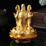 (6 mã) Tượng phật mạ vàng Quan Âm