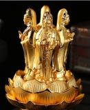 (6 mã) Tượng phật mạ vàng Quan Âm