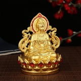 (6 mã) Tượng phật mạ vàng Quan Âm