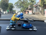 combo máy bay captai xanh+pikachu xanh+thảm+cây bóng-xanh