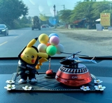 combo máy bay catpai đỏ+pikachu đen+cây bóng xám+thảm đen