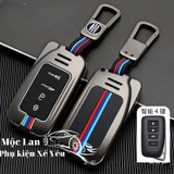 (80 loại xe ô tô ) Ốp bảo vệ chìa khóa bằng hợp kim có phản quang - OKL màu gray