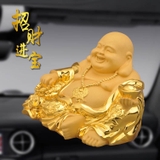 Tượng Phật Di Lặc Maitreya Mạ Vàng (12x10x8)
