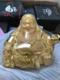 Tượng Phật Di Lặc Maitreya Mạ Vàng (12x10x8)