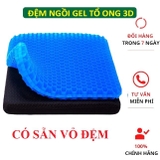 Đệm Ngồi 2 Lớp 3D Thoáng Khí – Nệm Ngồi Bệt Silicon Đàn Hồi - 42x36x3.5cm