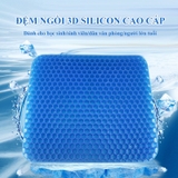Đệm Ngồi 2 Lớp 3D Thoáng Khí – Nệm Ngồi Bệt Silicon Đàn Hồi - 42x36x3.5cm