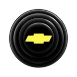 Nút giảm chấn logo hãng xe màu đen - NGC