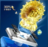 (50ml) Nước hoa ô tô CARLOX kiêm tượng phật Quan Thế Âm nghìn tay xoay 360 độ bằng năng lượng mặt trời