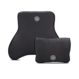 Sét tựa đầu + tựa lưng da cao su non Dream - Màu đen