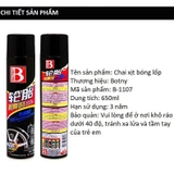 Chai xịt bọt làm bóng lốp chính hãng Botny 650ml