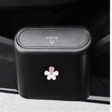 combo thùng đựng rác mini+hoa cúc đá trắng