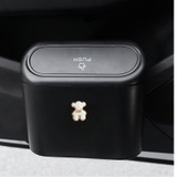 combo thùng đựng rác mini+gấu bearick trắng