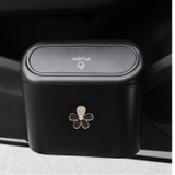 combo thùng đựng rác mini+hoa cúc đá đen