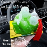 Tượng đá ngọc ông phật di lặc cầm quả hồ lô