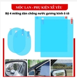 combo bộ dán gương tròn+kính vuông