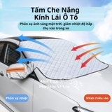 Bạt kính lái hút nam châm có tai che gương fom mới 2025