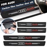 Sét 9 miếng vân carbon chống trầy xước bậc và cốp xe ( gồm 8 miếng bậc + 1 miếng cốp ) - NBC